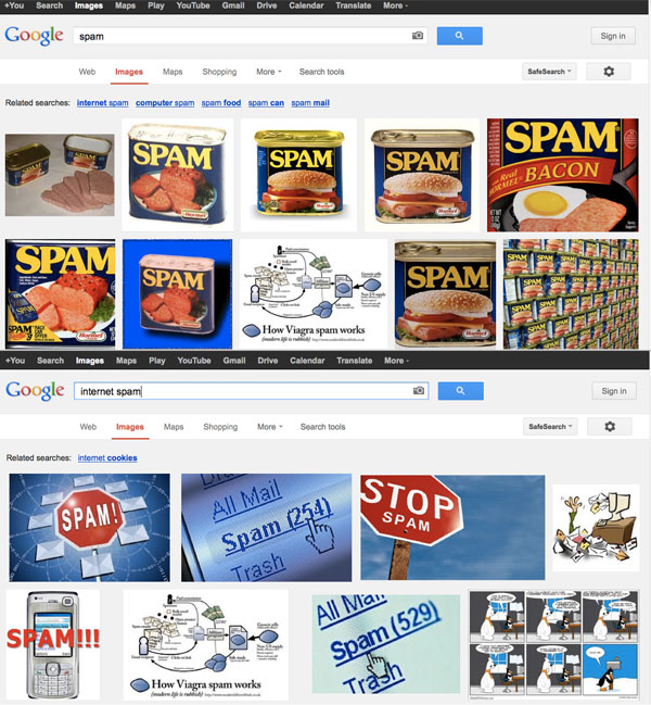spam in Google, 2013